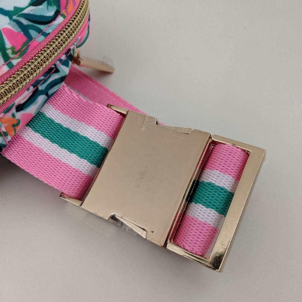 NWOT! Lilly Pulitzer Jeanie Belt Bag In Soleil Pink Perfect Poppy - Picture 8 of 14